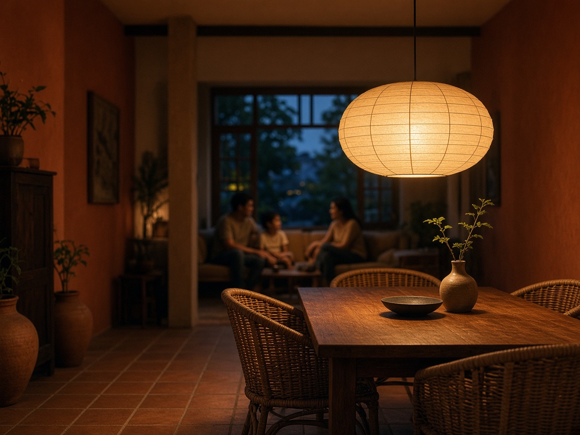 Warm light in a Filipino home