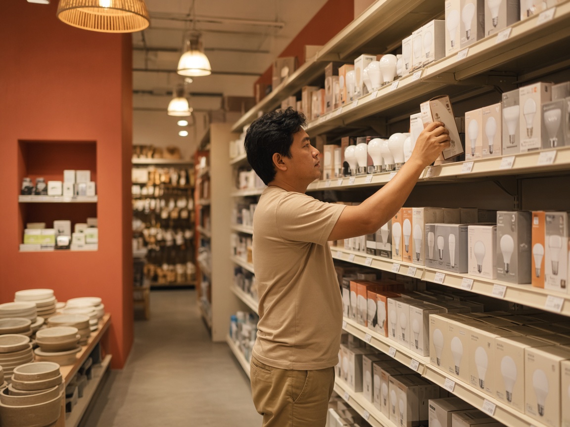Akari products in a retail setting